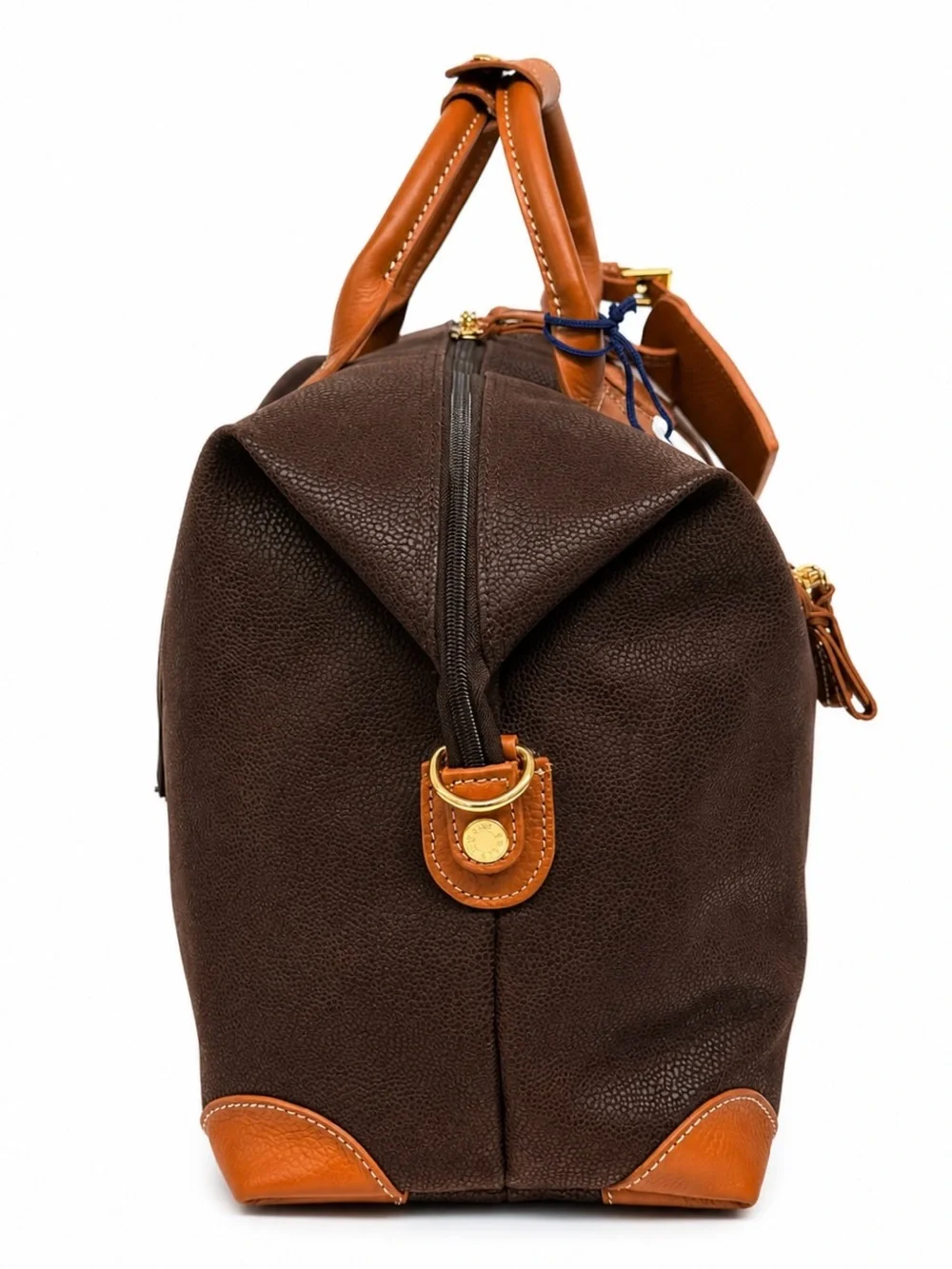 NWT Bric's Milano Life Collection 22” Brown Leather Weekender Cargo Duffle w/Tag